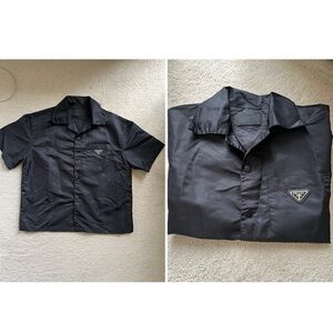 Prada Elegant Black bottom down Shirt